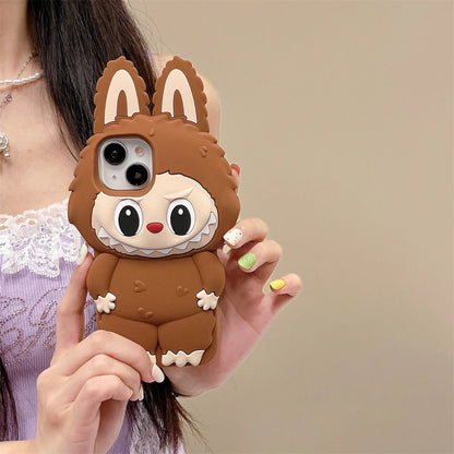 Stereoscopic Tab Suitable For iPhone 15 Pro Max Phone Case 14 13 Pro Silicone Soft Case 12 11 Full Protective Case