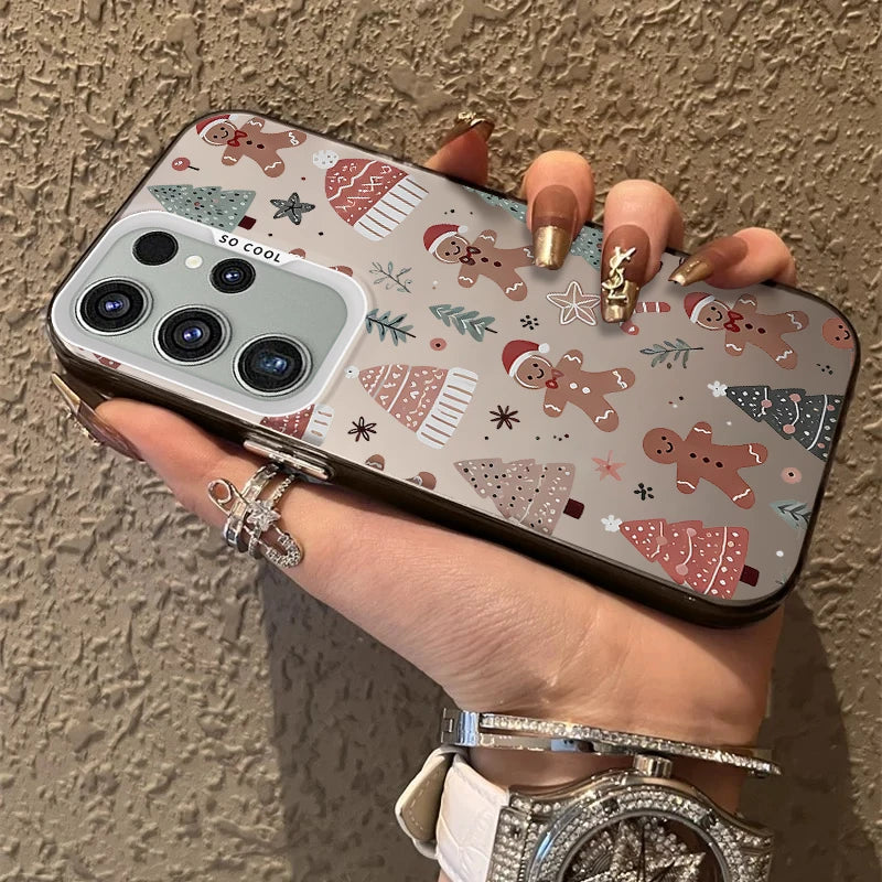 Christmas Tree Santa Claus Case for Samsung Galaxy S25 S24 S23 S22 Ultra S21 Plus S20 FE A73 A72 A71 A56 A55 A54 A53 A52 Cover