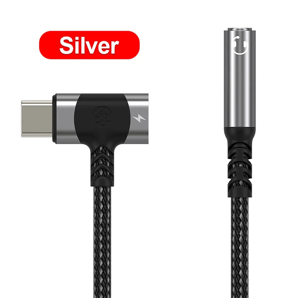 USB C to 3.5mm Jack AUX Audio Adapter 2 in 1 Type C OTG Splitter Headphone Cable Converter For iPhone 15 Samsung S24 S23 Xiaomi