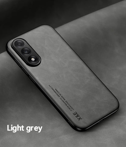 Magnetic Sheepskin Leather Case For Samsung Galaxy S25 S24 S23 S22 S21 S20 Ultra FE S25 Edge S10 S9 Plus Soft Shockproof Cover