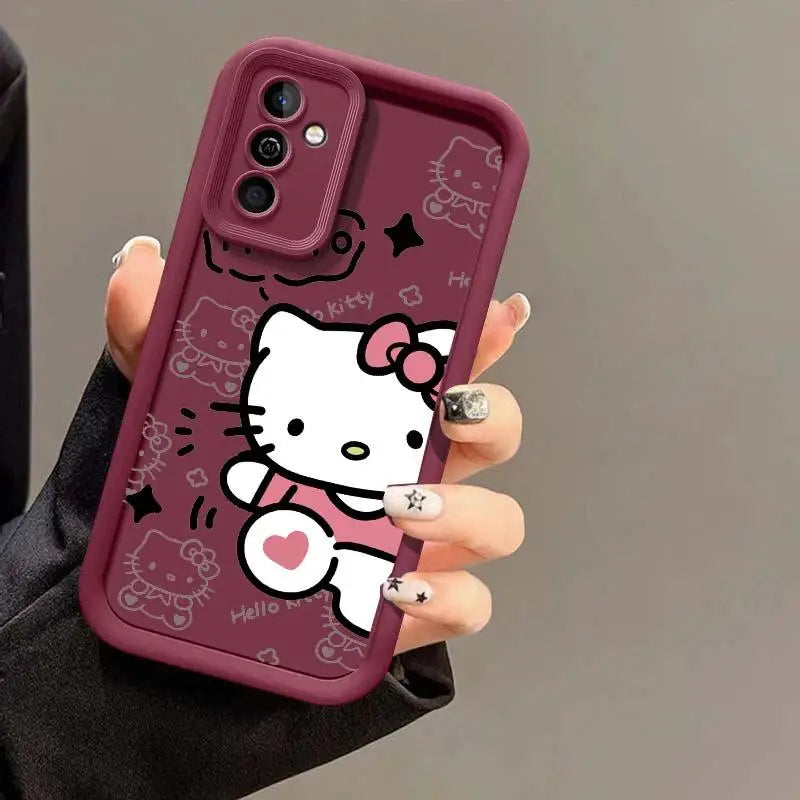 Sanrio Hello Kitty Cute Case for Samsung Galaxy A54 5G A55 A34 A35 A14 A15 A16 A25 A23 A24 A26 A71 A52 A36 A73 A32 Lovely Cover