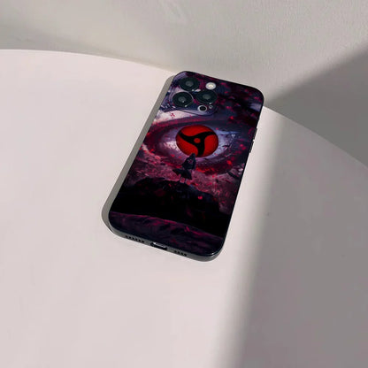 Classic Anime Narutos Uchiha Itachi Phone Case For IPhone 16 15 14 13 Pro Max 11 12 Mini X Xs XR Se 2022 Black Silicone Cover