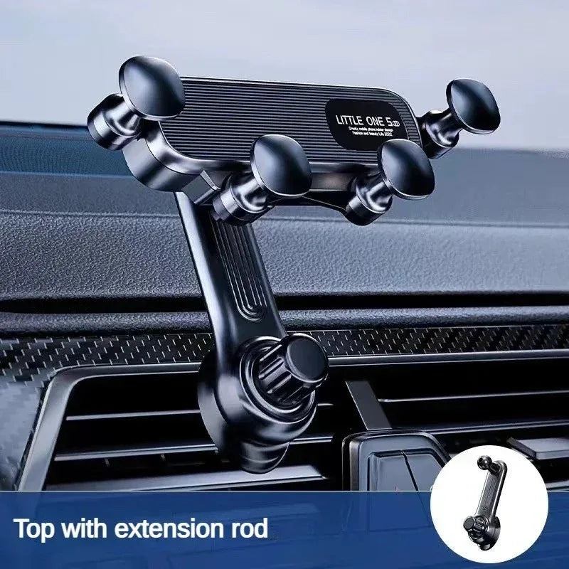 1pc Gravity Car Phone Holder - Strong Air Vent Clip Mount for Secure Holding, Adjustable Mobile Cell Stand for Hands-Free