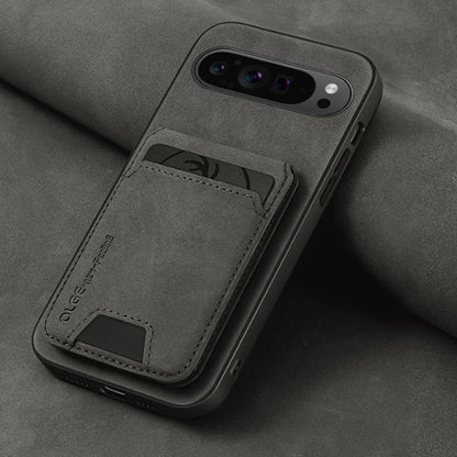 New Soft TPU Solid Color Leather Wallet Card Slot Bracket Shockproof Phone Case For Google Pixel 9 8 7 Pro XL 9A 8A 7A Back Case