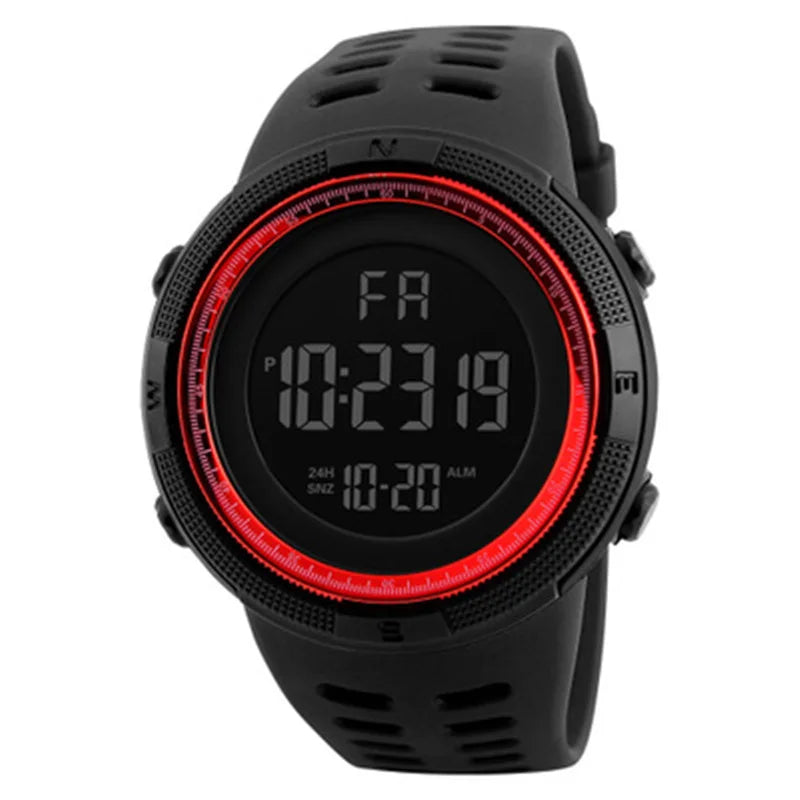 Men’s Military Sports Electronic Watch with Multifunctional Luminous LED Digital Display – Waterproof Wristwatch for Boys, Students, Teens, and Outdoor Activities