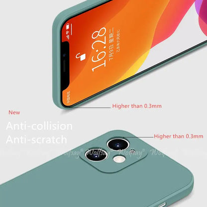 For iPhone 17 Pro Case Liquid Silicone Plain Rubber TPU Case For iPhone 17 Pro Cover Protector For iPhone 17 Air Pro Max Case