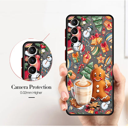 Christmas Style Pattern Case for Samsung Galaxy S22 Plus S20 S21 S10 S25 Edge S9 S24 FE S23 Ultra Back Phone Cover