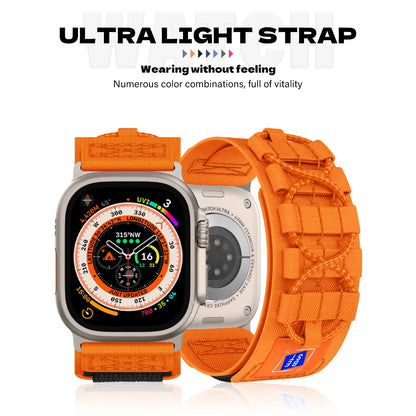 Tactical Strap for Apple Watch Band 49 45mm 44mm 41 40mm Nylon Alpine Trail Loop Bracelet for IWatch Series Ultra 2 9 8 7 5 6 Se