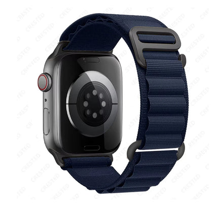 for Apple watch Straps 45mm 46mm 49mm 42mm iwatch Band 44mm 41mm 40mm Nylon Alpine bracelet correa Series 10 9 8 7 6 SE Ultra 2