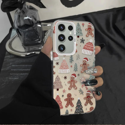 Christmas Tree Santa Claus Case for Samsung Galaxy S25 S24 S23 S22 Ultra S21 Plus S20 FE A73 A72 A71 A56 A55 A54 A53 A52 Cover