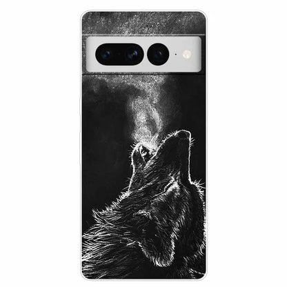 Case for Google Pixel 8 Pro / 7 7Pro Cover Pixel 8Pro Silicone Soft TPU Clear Funda for Google Pixel 8 5G Phone Shells Animals