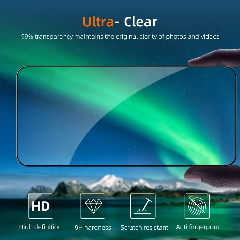 2 Pack For Samsung Galaxy Z Fold 7 6 5 Tempered Glass Screen Protector Auto Dust-Elimination Bubble Free HD Clear