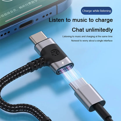 USB C to 3.5mm Jack AUX Audio Adapter 2 in 1 Type C OTG Splitter Headphone Cable Converter For iPhone 15 Samsung S24 S23 Xiaomi