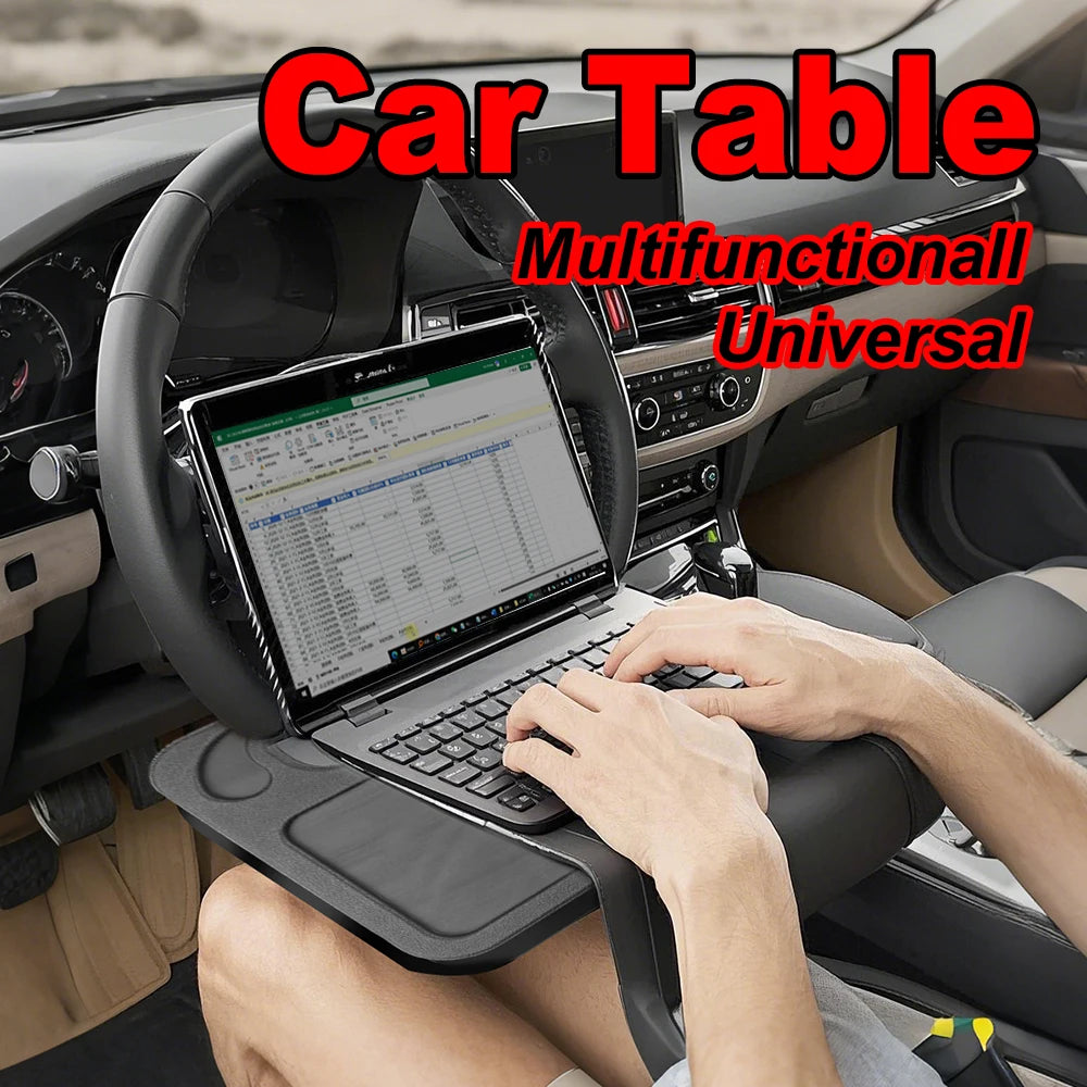 Car Steering Wheel Dining Table Bracket Car Table Car Laptop Computer Desk Mount Stand Table Sturdy And Durable Vehicle Table