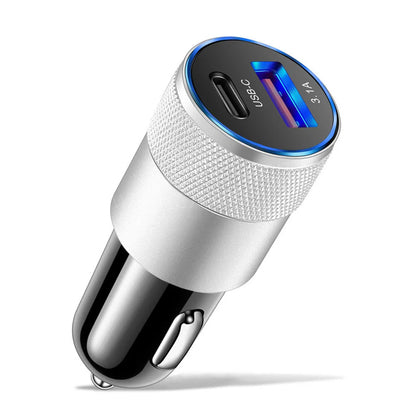 66W USB Car Charger Quick Charge 3.0 Type C Fast Charging Phone Adapter Car Adapter Socket Cigarettes Lighters