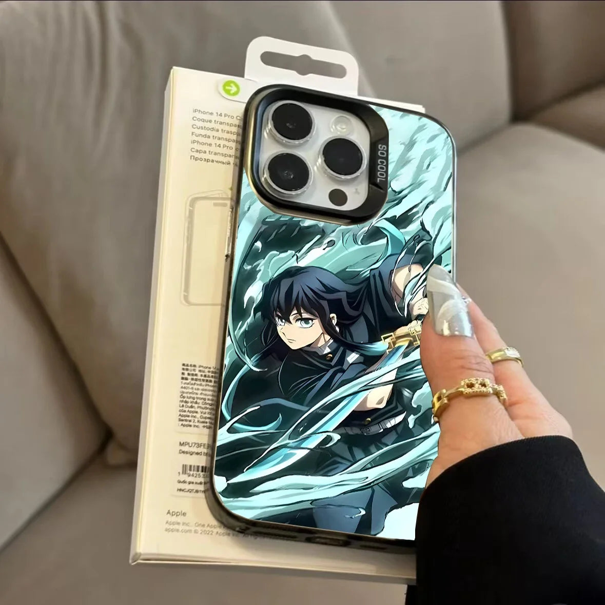 Matte Demon Slayers Anime Phone Case For IPhone 17 17 Air 17Pro 17 Pro Max 16 15 14 13 12 11 Plus 16E Cover Capa Anti-Knock