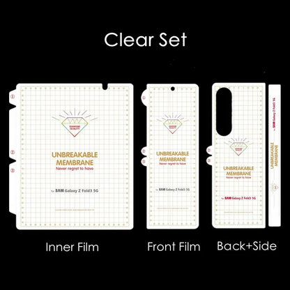 Front Back Soft Hydrogel Matte Film For Samsung Galaxy Z Fold 2 3 4 5 6 SE W21 W22 W23 W24 W25 Clear Frosted Screen Protector