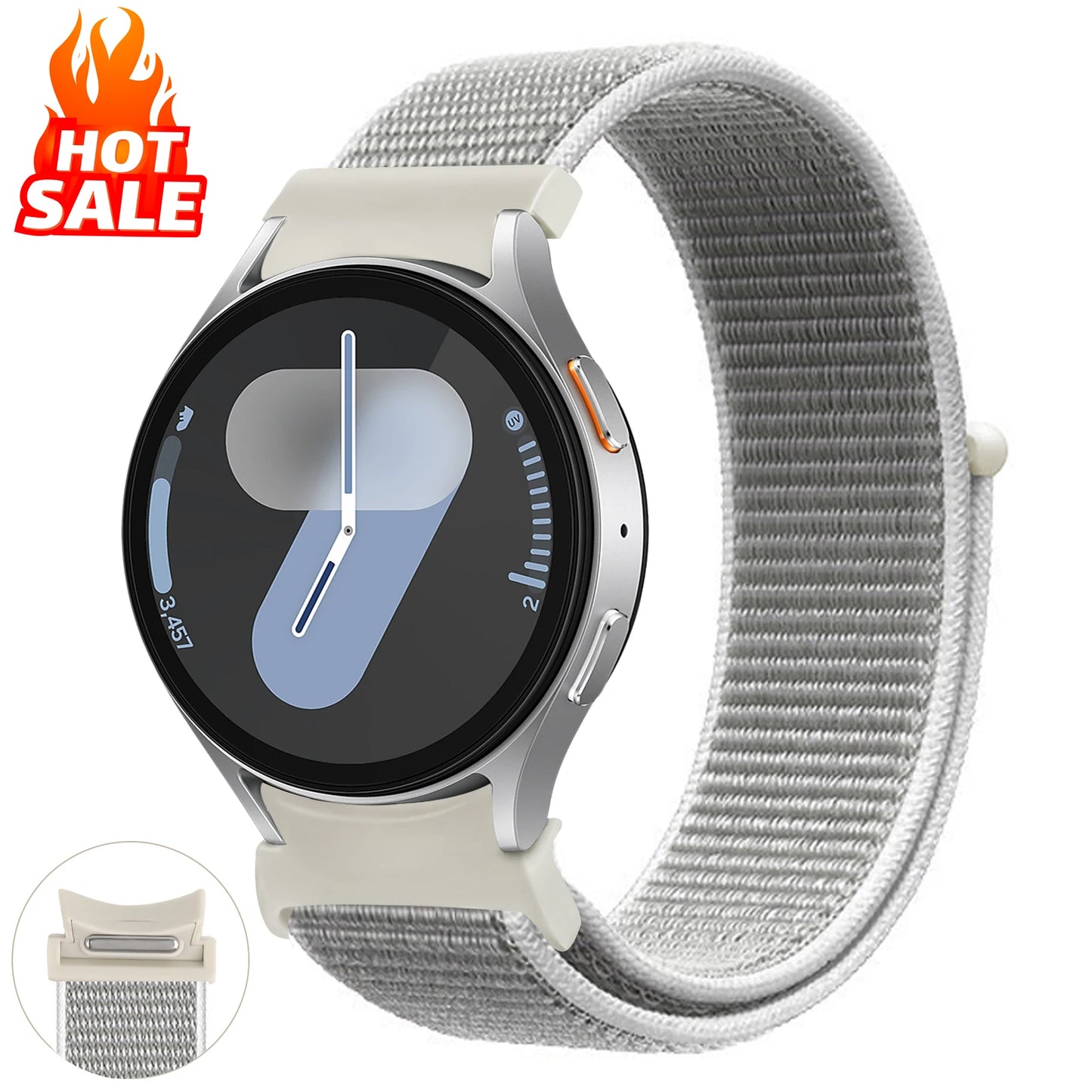 Nylon loop Band For Samsung Galaxy Watch 7 6 5 4 44mm 40mm 5 pro 45mm Sport 20mm bracelet Galaxy Watch6 Classic 47mm 43mm Strap