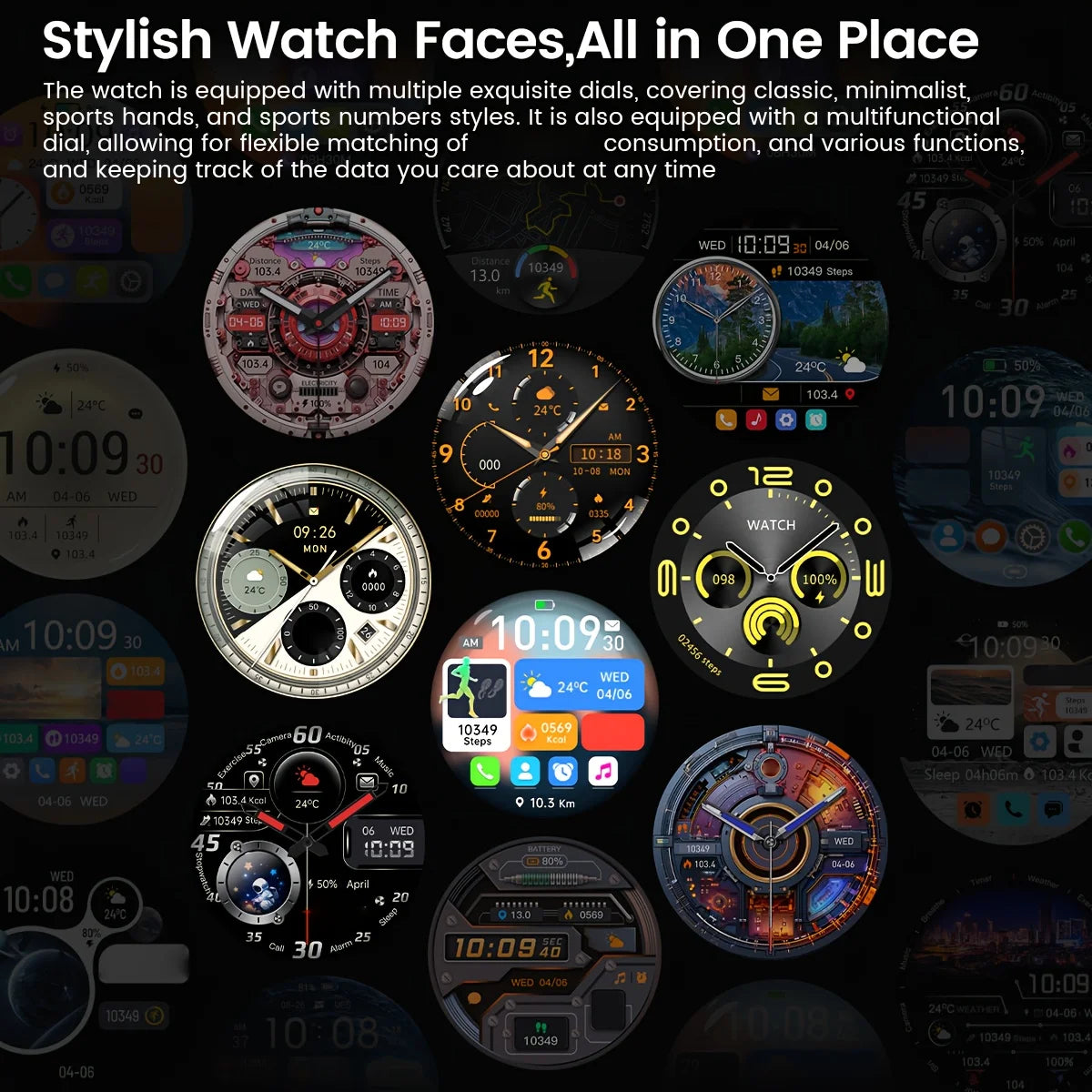 LAXASFIT Smartwatch Bluetooth Calling Fitness Tracking Music Playback Health Monitoring Men and Women 2025 New Smartwatch