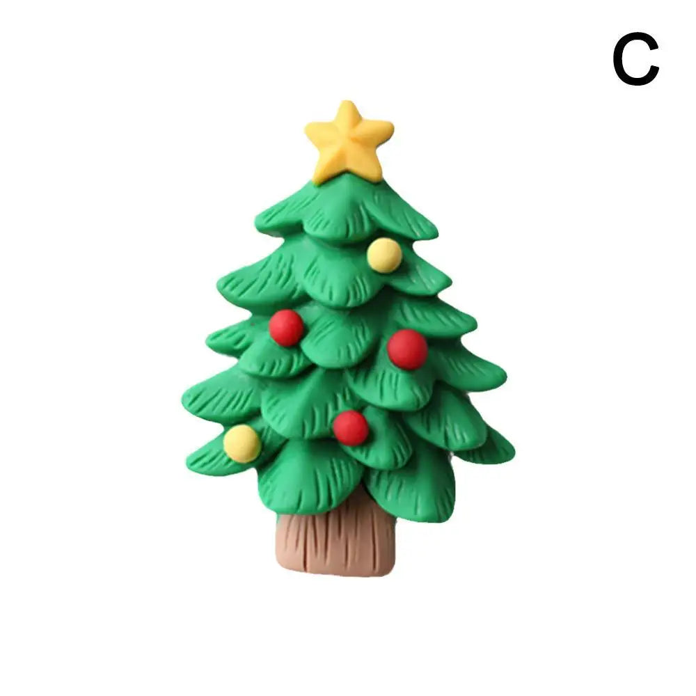 Car Air Outlet Fragrant Clips 3D Christmas Santa Claus Elk Bell Resin Aromatherapy Clip Auto Interior Decoration Accessories