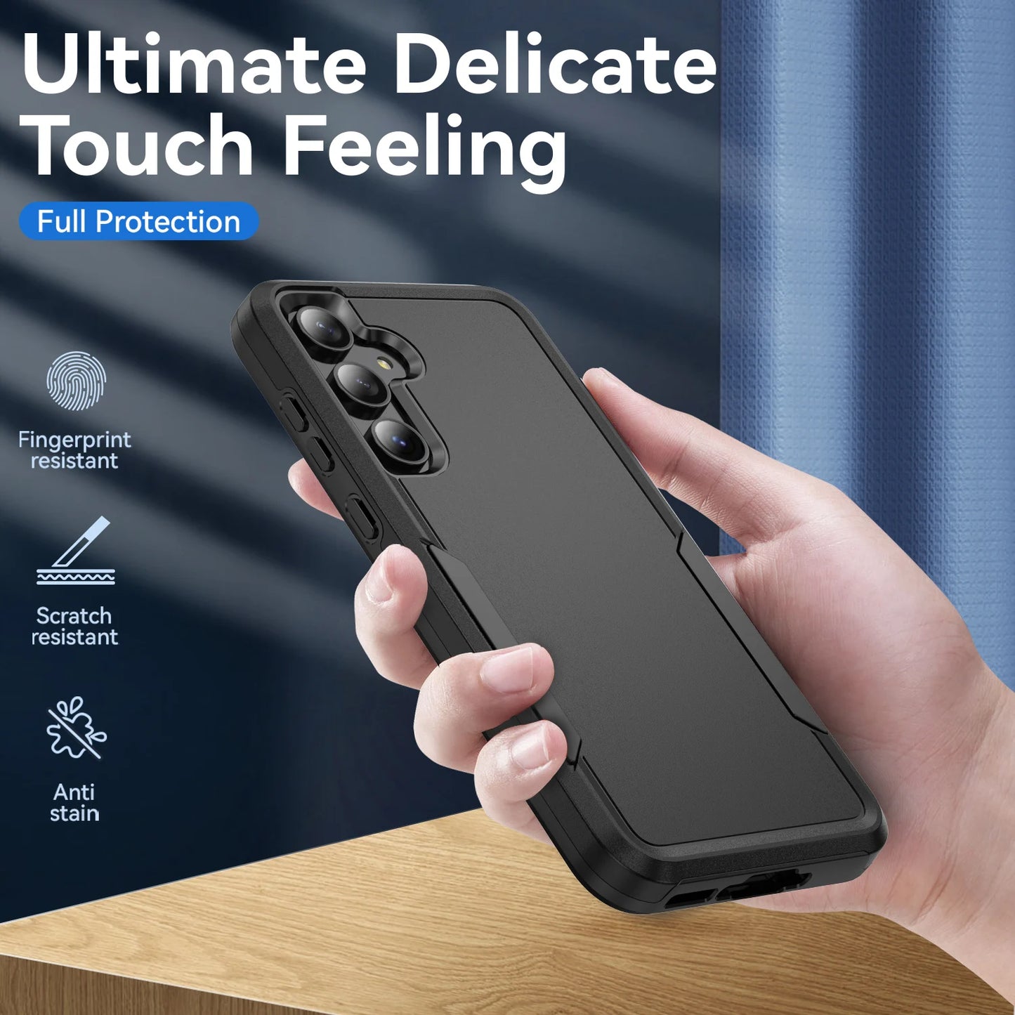 Military Grade Cases for Samsung Galaxy S25 FE S22 S23 S26 Plus S24 FE Ultra Edge A17 A54 A16 5G A56 A55 A35 A15 Armor Case