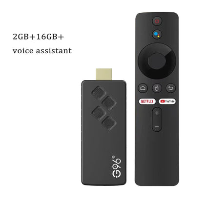 G96 Smart Tv stick Android13.0 Q2 Allwinner H313 BT5.0 Google Voice 4k Dual Wifi Youtube Multi Language Streaming Media Player