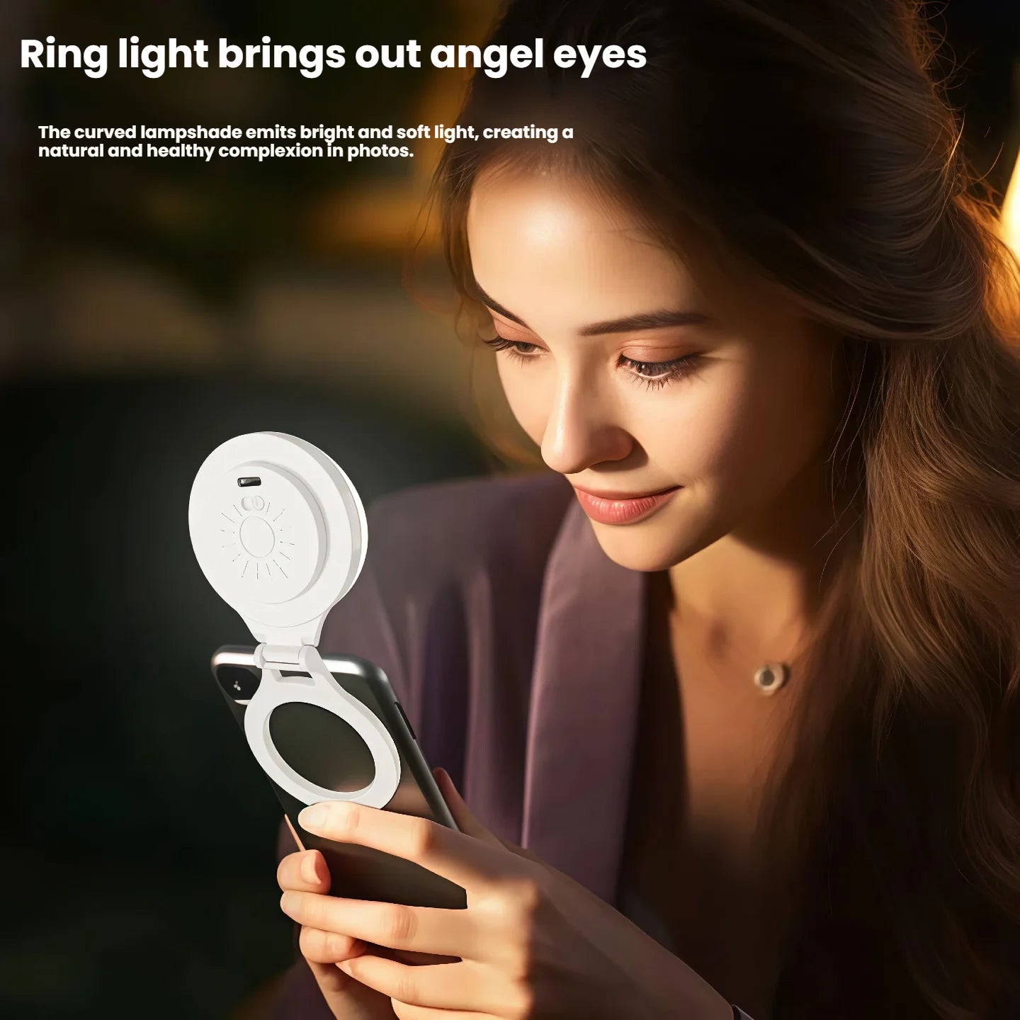 Magsafe Magnetic Phone Fill Light Portable Selfie Beauty Light Mini Stand for Mobile Phones