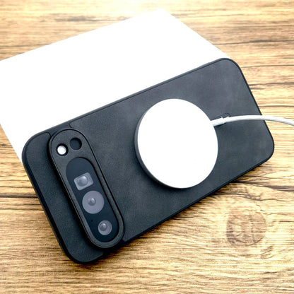 Luxury Faux Leather Case For Google Pixel 10 9 8 7 Pro XL A 9A 8A 7A 10Pro 9Pro 8Pro 7Pro ProXL Magsafe Wireless Charge Cover