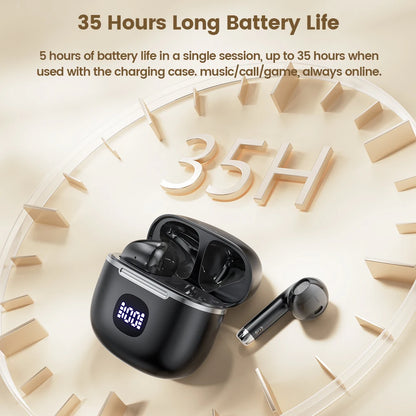 Toocki 06C Bluetooth 5.3 Wireless Headphones Power Digital Display 35hours Endurance Gaming Headsets Waterproof Sports Earbuds