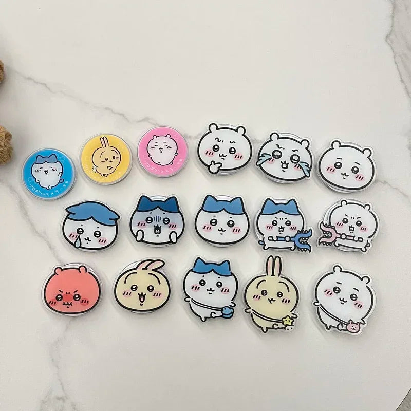 Cute Japan Anime Chiikawa usagi Hachiware For Magsafe Magnetic Phone Grip Tok Stand For iPhone Foldable Wireless Charging Holder