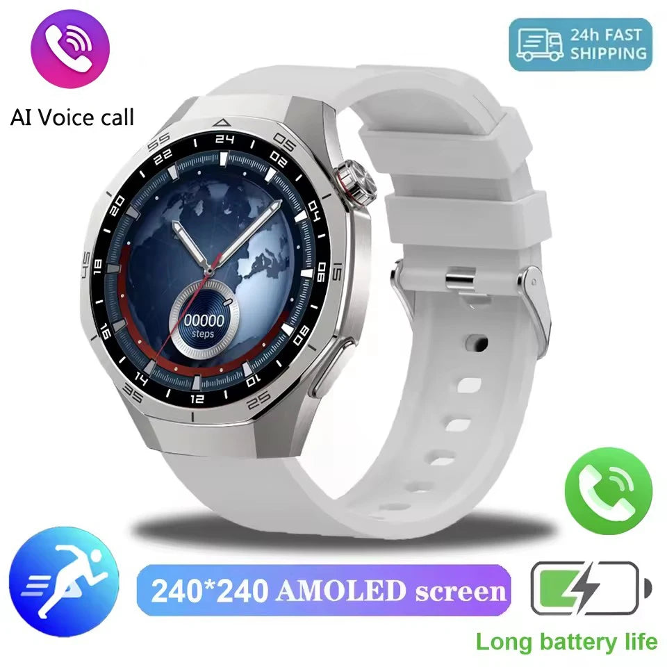 New GT5 Pro Upgrade SOS Smart Watch 2026 AMOLED Dynamic Lsland Heart Rate Sleep Monitoring Bluetooth Call Watch 5 Max Smartwatch