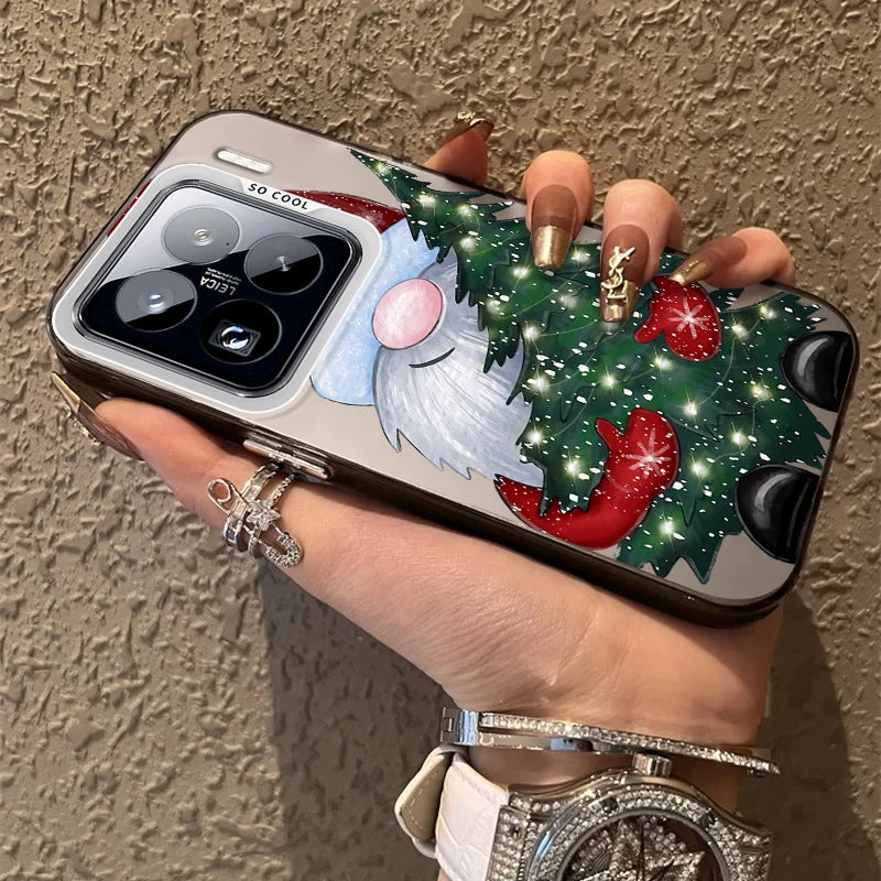 Santa Claus Frosted Case for Xiaomi Mi 15 14 14T 13 13T 12 12T 12X 12S 11 Lite POCO F6 F5 X6 X5 X3 M6 Pro 5G 4G M5S Hard Cover