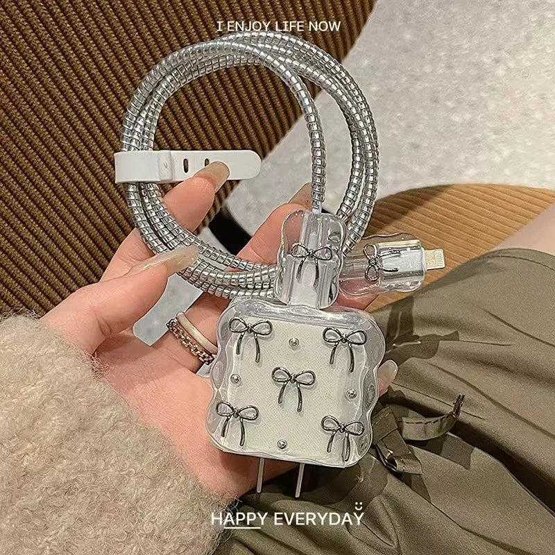 Butterfly Charger Protective Case Cable Protector For iPhone 18W/20W Fast Charging Cable Data Anti-break Charger Protective Rope