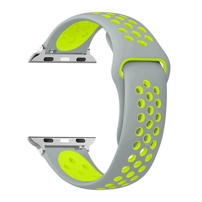 Silicone Watch Strap For Apple Ultra 2 49MM Sports Band For Iwatch Series 10 9 8 7 6 SE 46mm 45MM 41MM 44MM 42MM Breathable Band