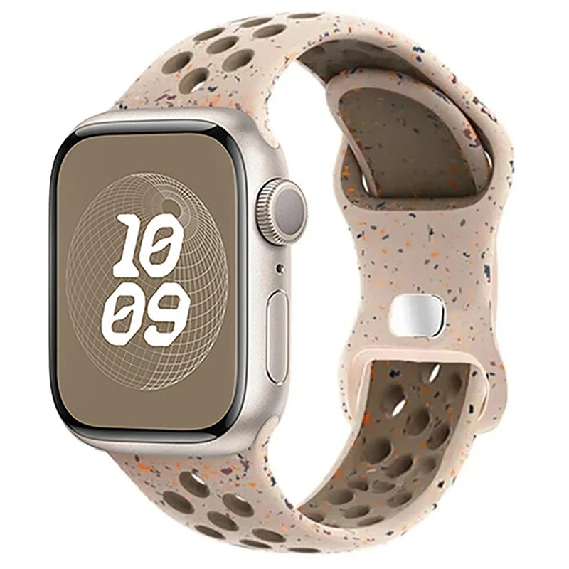 Strap For Apple Watch Band 46mm 44mm 49mm 45mm 40mm 41mm 38 42mm correa Breathable bracelet iwatch series 10 8 SE 7 6 5 9 Ultra