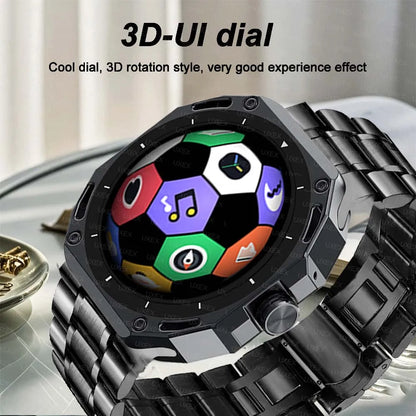 Men Business Smart Watch Watch 1.53 HD Always On Display Bluetooth Call Custom Photo 3D UI Women Christmas Gift Watches Outdoors