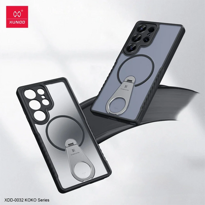 Xundd For Samsung Galaxy S25 24 23 Ultra Case with Adjustable Kickstand Magnetic Case,Anti-Slip Anti-fingerprint Matte Cover