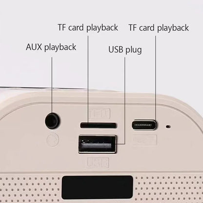 Bluetooth K12 Karaoke Machine Portable 5.3 PA Speaker System with 2 Wireless Microphones Home Family Singing Children's Gifts