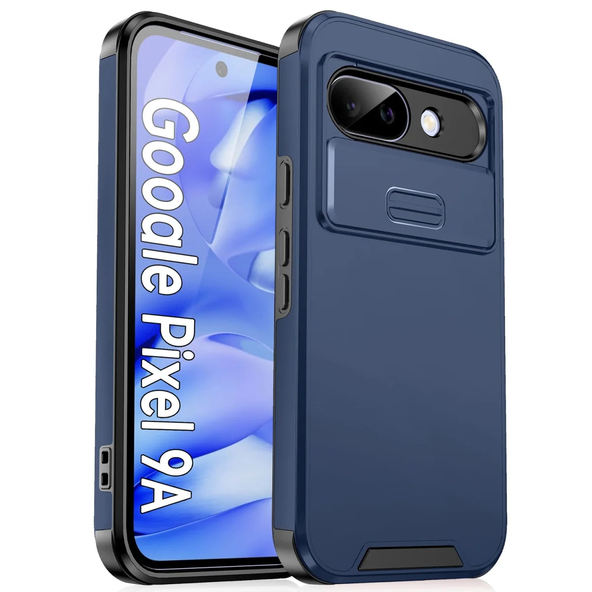 Luxury Slide Camera Protective TPU Phone Case For Google Pixel 9 8 7 Pro XL 9A 8A 6A Military Shockproof Defender Bumper Cover