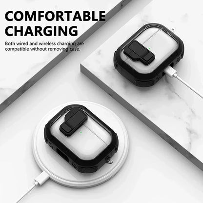 Security Lock Case For AirPods Pro 2 3 Cover For AirPods 3 2 1 Pro Pro2 Generation Cases Headphone Coque For AirPods Pro2 2nd
