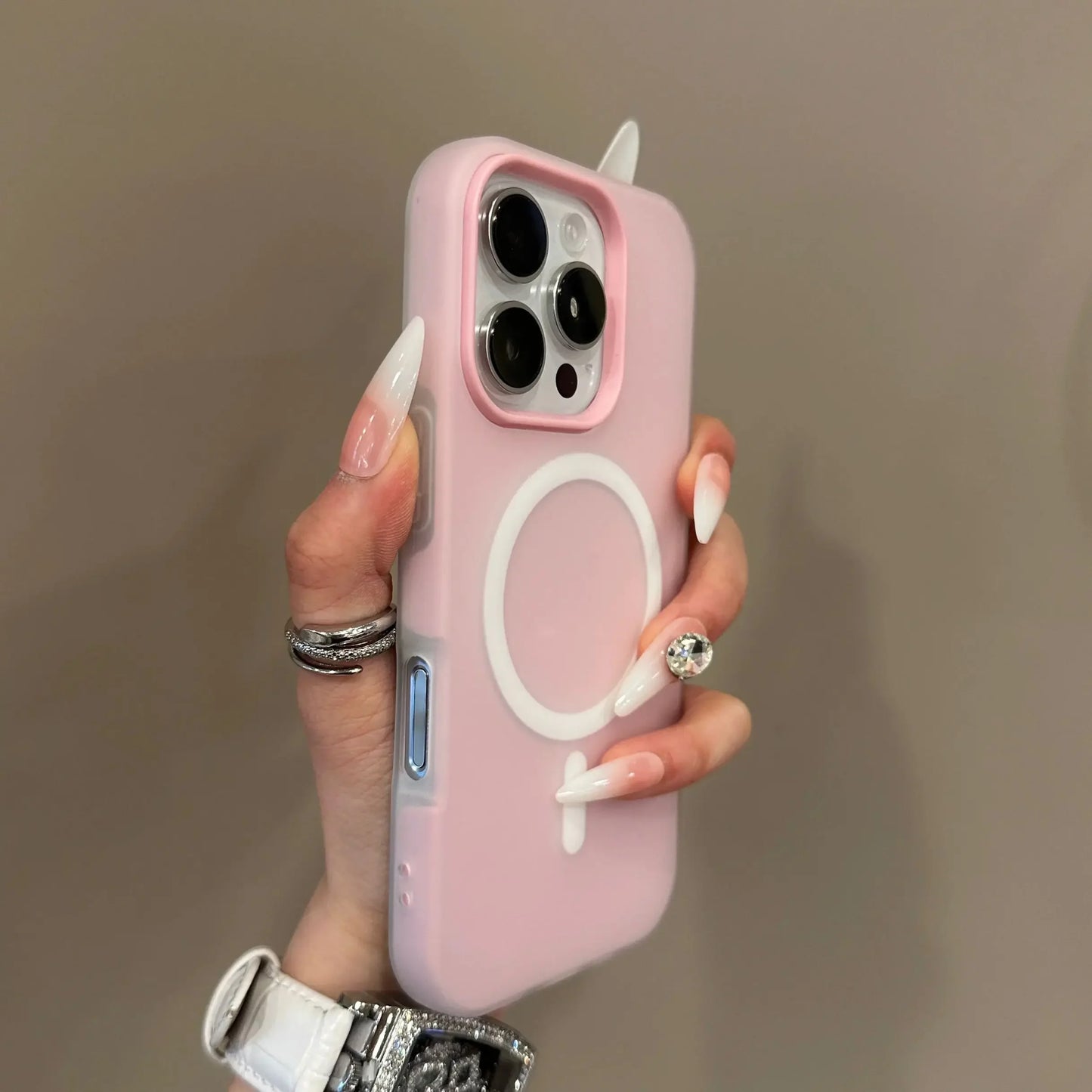 Luxury Candy Color 2 IN 1 Magsafe Case for iPhone 17 16 15 14 Plus 13 12 Pro Max 11 Magnetic Wireless Charge Matte Soft Cover