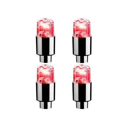 2/4/8Pcs Colorful LED Wheel Lights Car Tire Valve Caps Neon Light Universal Motorcycle Bicycle Valve Cover Auto Accessories