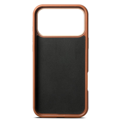Luxury Business Bitmap Leather Magnetic Phone Case For iPhone 17 16 15 14 13 Pro Max 17Pro 17Air Metal Lens Button Bumpe Cover
