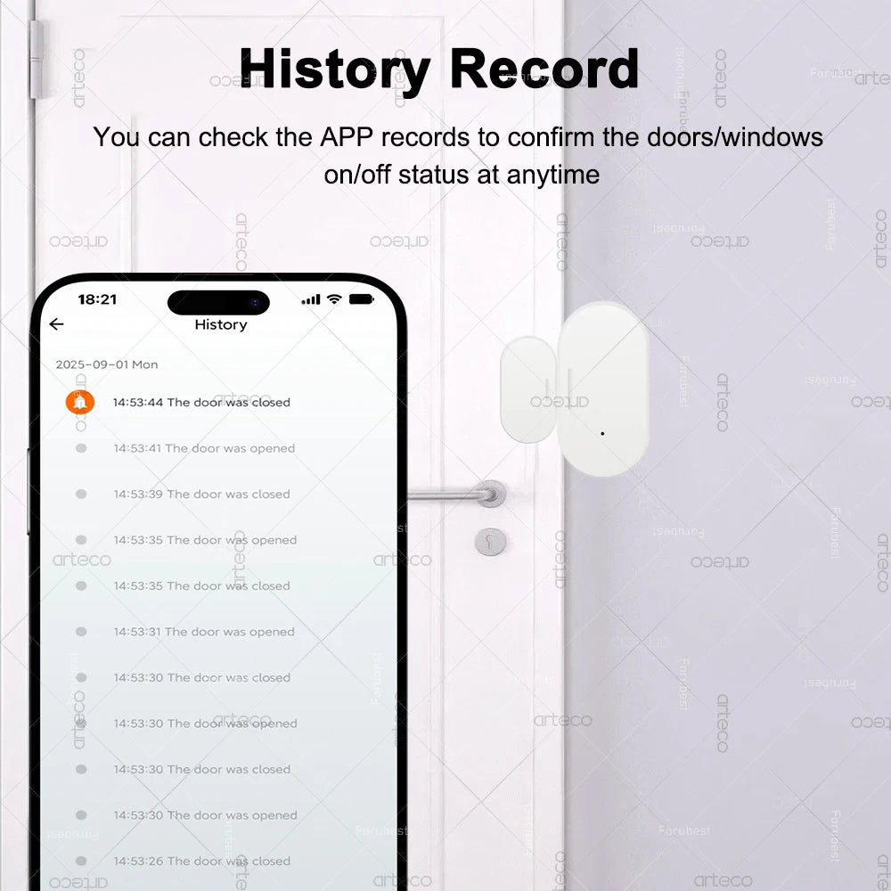 ZigBee Door Window Sensor Smart Home Security Protection Magnetic Contact Door Open Closed Detector Need Gateway Support Z2MQTT