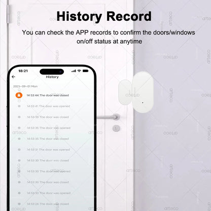 ZigBee Door Window Sensor Smart Home Security Protection Magnetic Contact Door Open Closed Detector Need Gateway Support Z2MQTT