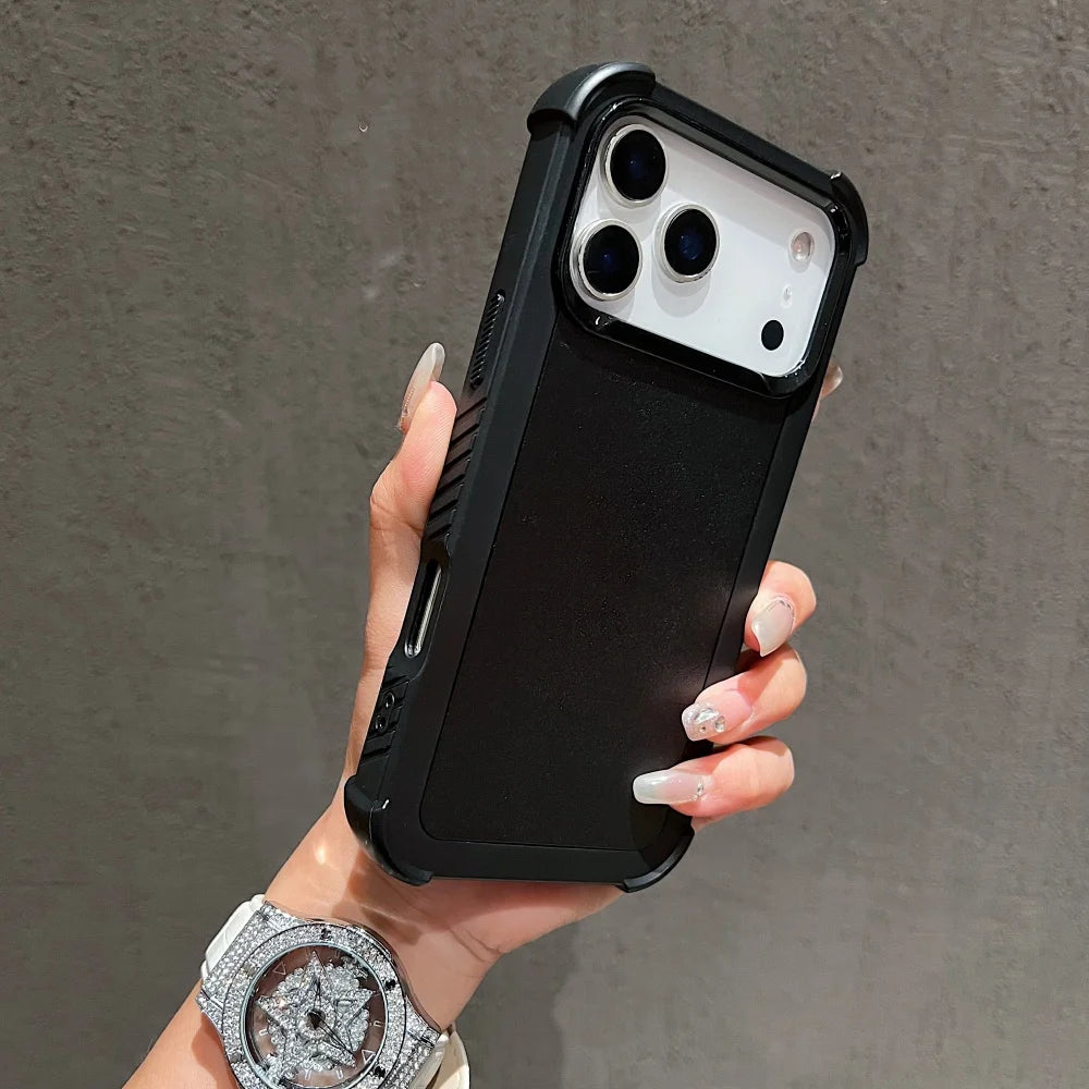 Hard Armor Case For iPhone 17 Air 16 15 14 Plus 13 12 11 Pro Max 16Pro 17Pro 17ProMax Military Shockproof Defender Cool Cover