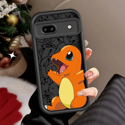 P-Pokemones Cute Anime For Google Pixel 9 8A 8 7 7A Pro XL 5G Eye Ladder Phone Case Soft TPU Shockproof Cover