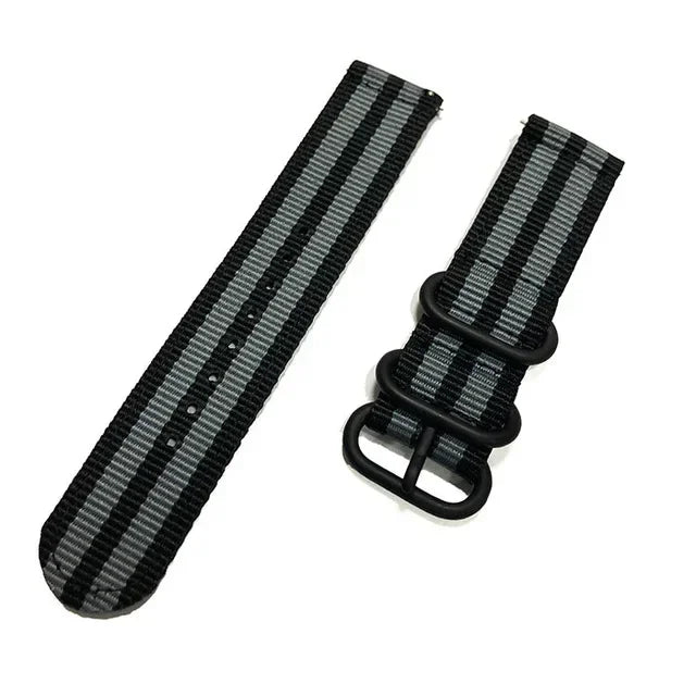 18mm 20mm 22mm 24mm Nylon strap For Samsung Galaxy watch 3 4 5 pro 6 7 46mm 42mm Active2 Amazfit Bip S3 frontier Sports band