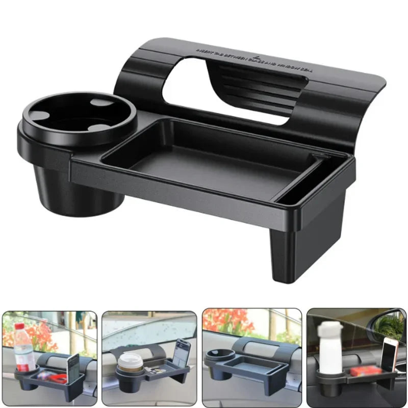 Multifunctional Car Organizer Box Side Door Window Storage Pocket Hanging Storage Rack with Cup HolderAuto Interior Accessories