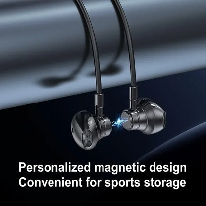 Wireless Neckband Earphones BT 5.3 20H Playtime Water Resistant Noise Cancelling LED for Sports Gaming Phone PC Workout